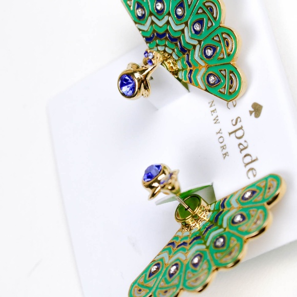 kate spade peacock earrings - Picture 3 of 6